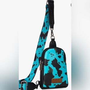 WRANGLER Blue and Black Crossbody Bag